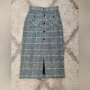 Midi high waisted skirt